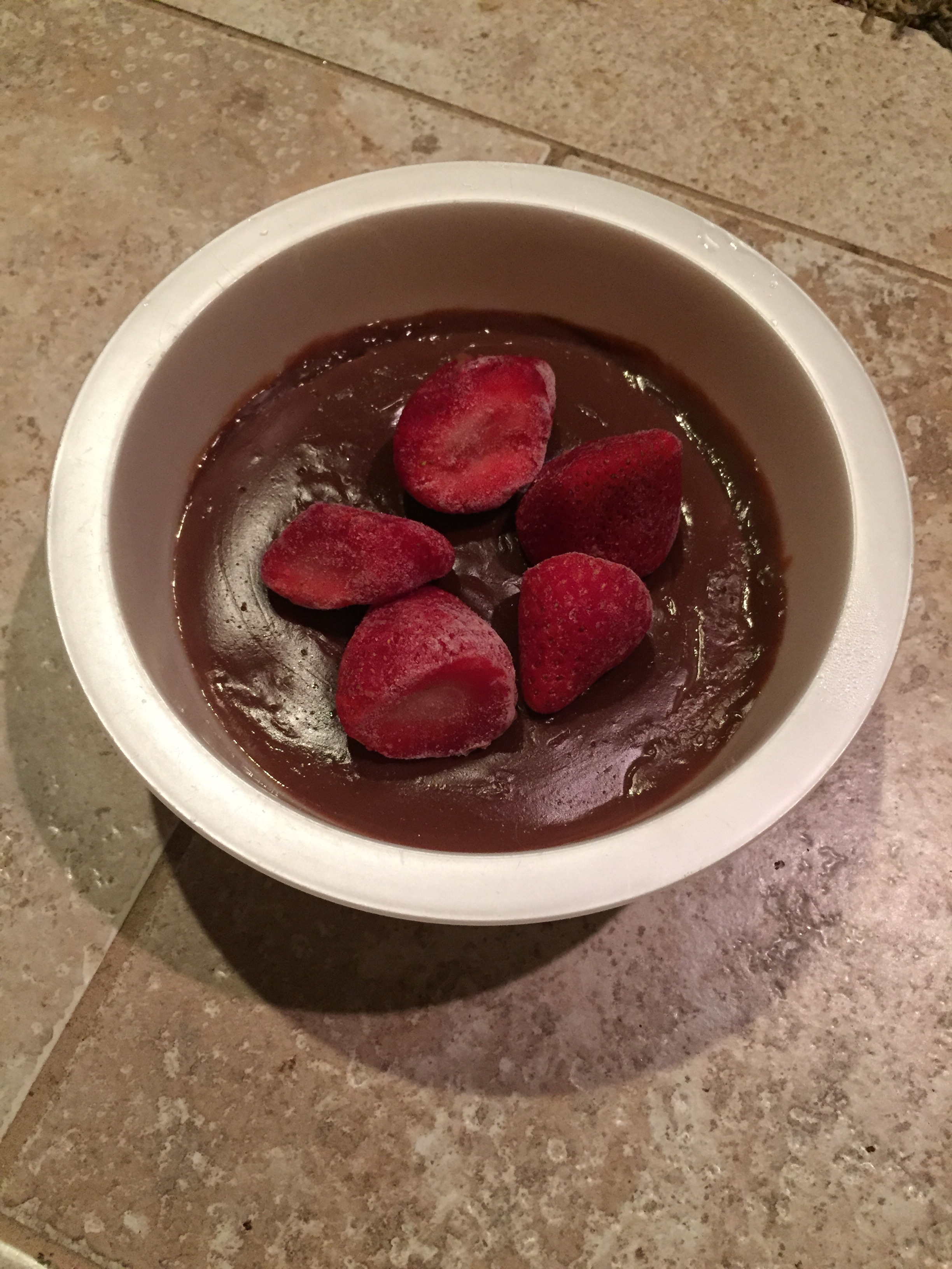 Low calorie chocolate pudding